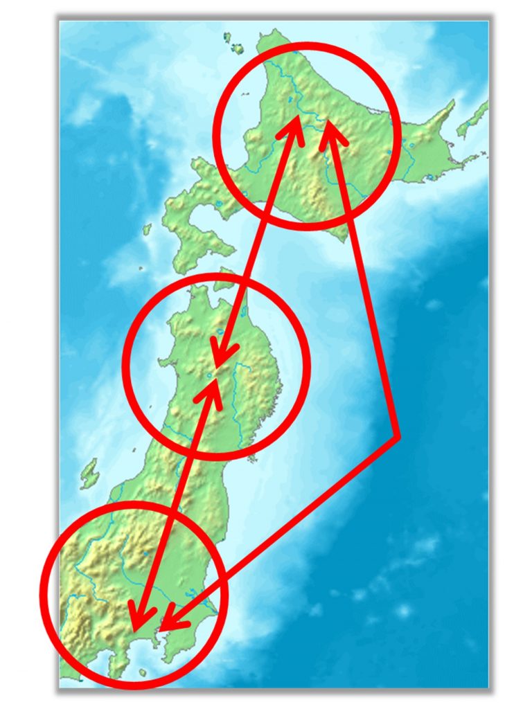 鉄の物流網　東日本